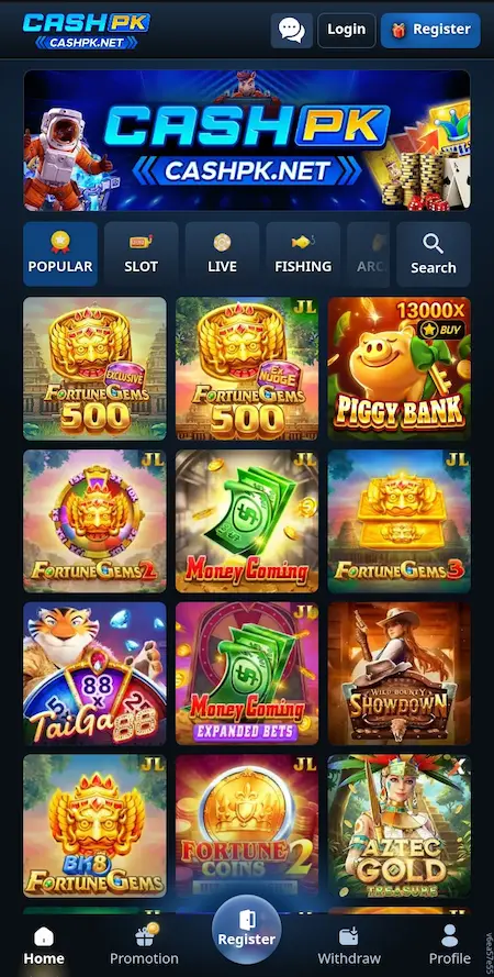 CASHPK Game Login