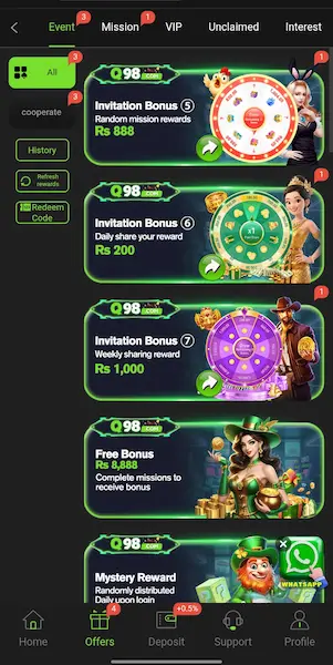 Q98 Game Login
