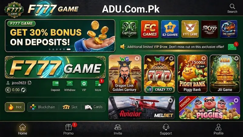 F777 Game login
